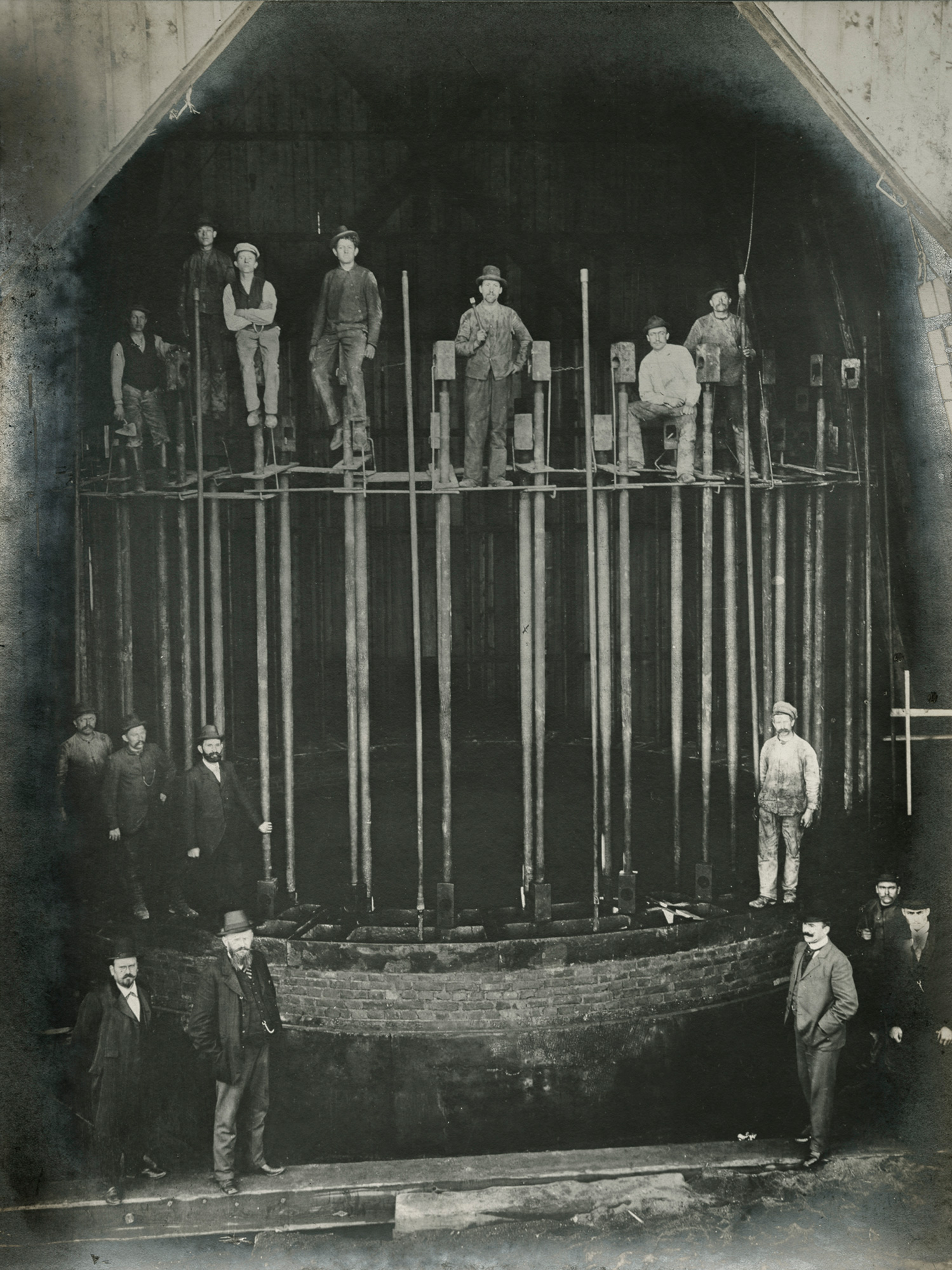 Die Abteilung Schachtbau der Gewerkschaft Deutscher Kaiser